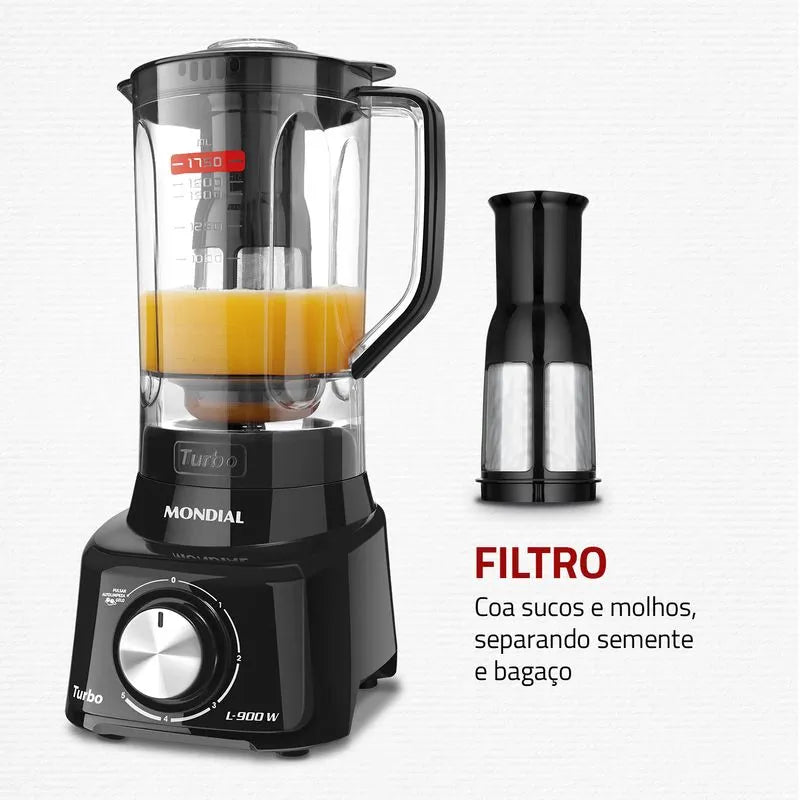 Liquidificador Mondial Turbo L-900-FB