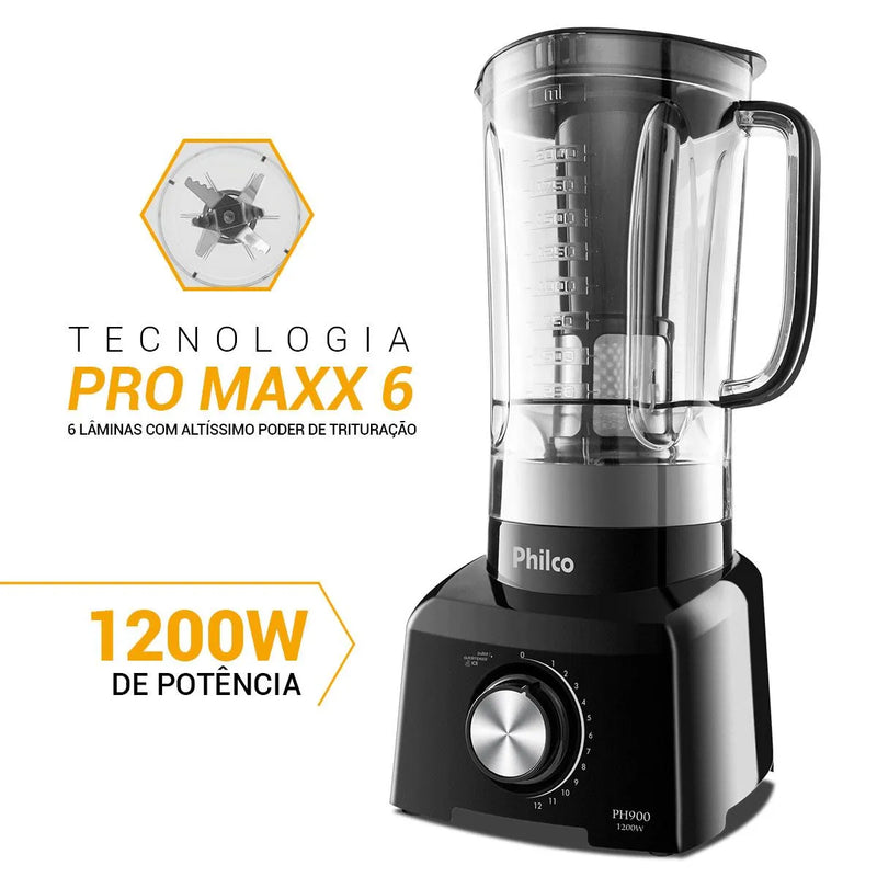 Liquidificador Philco PH900 Preto 1200W