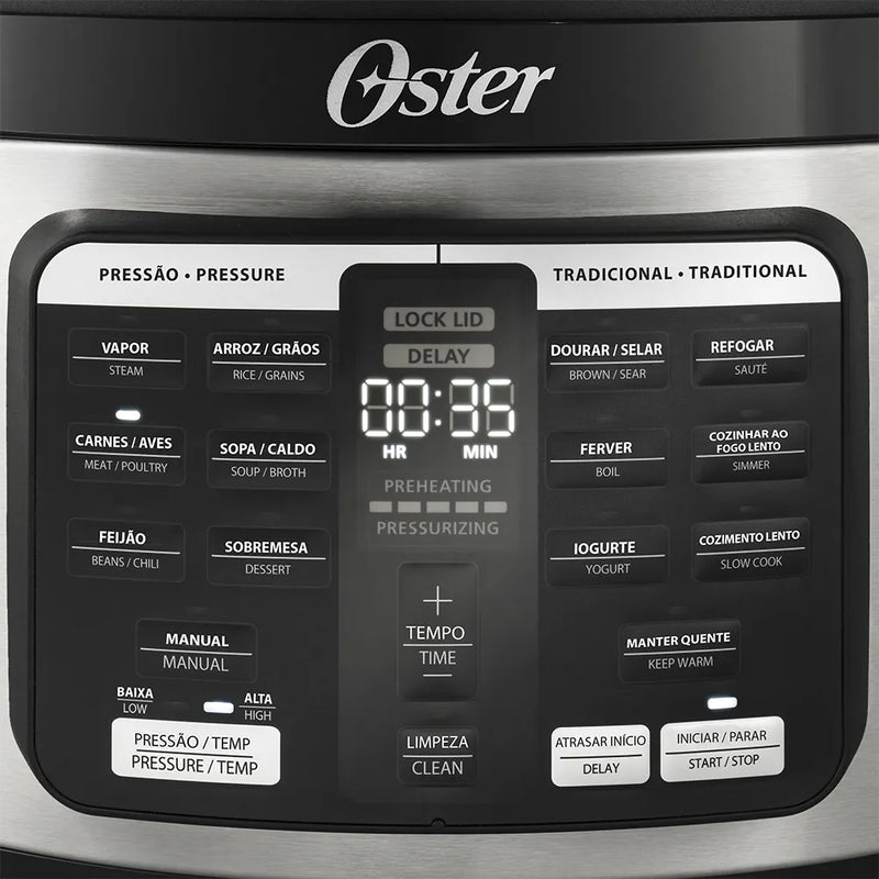 Panela de Pressão Elétrica Multifunções 5,7L Oster