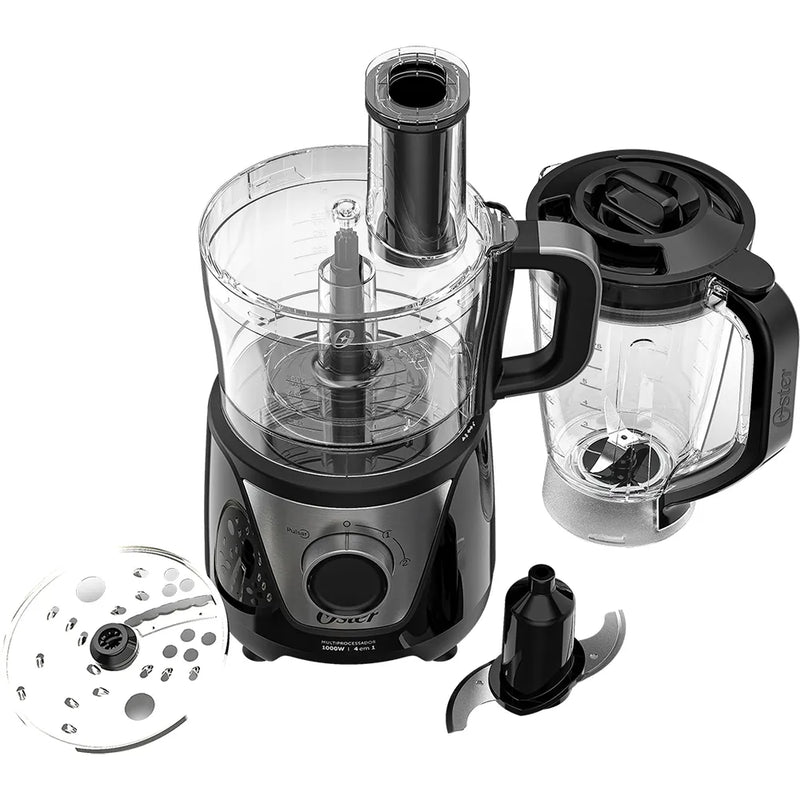 Multiprocessador de Alimentos Black 4 em 1 Oster