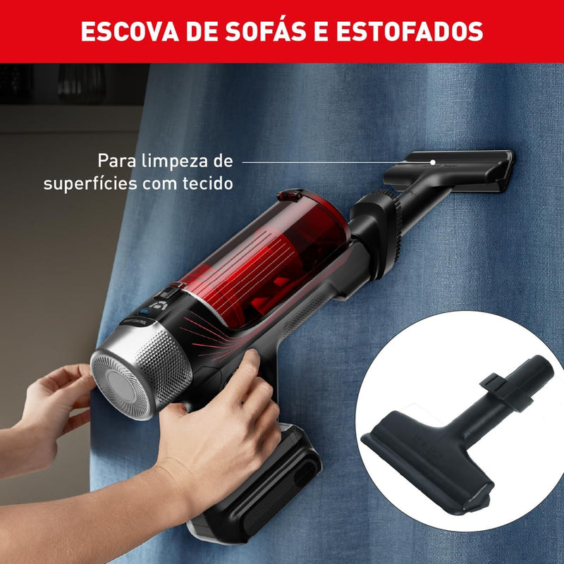 Aspirador de Pó Versatil Sem Fio Arno com Tubo Flexível e Ajuste Automático de Sucção e 7 Acessórios, RH20 Bivolt