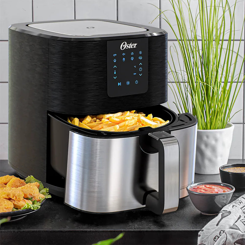 Fritadeira Ultra Digital 2 em 1 Inox 4,8L Oster com Painel Touch