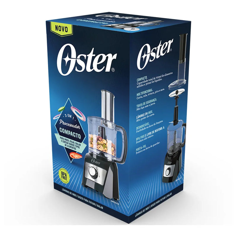 Processador de Alimentos Compacto 3 em 1 Oster - 127V